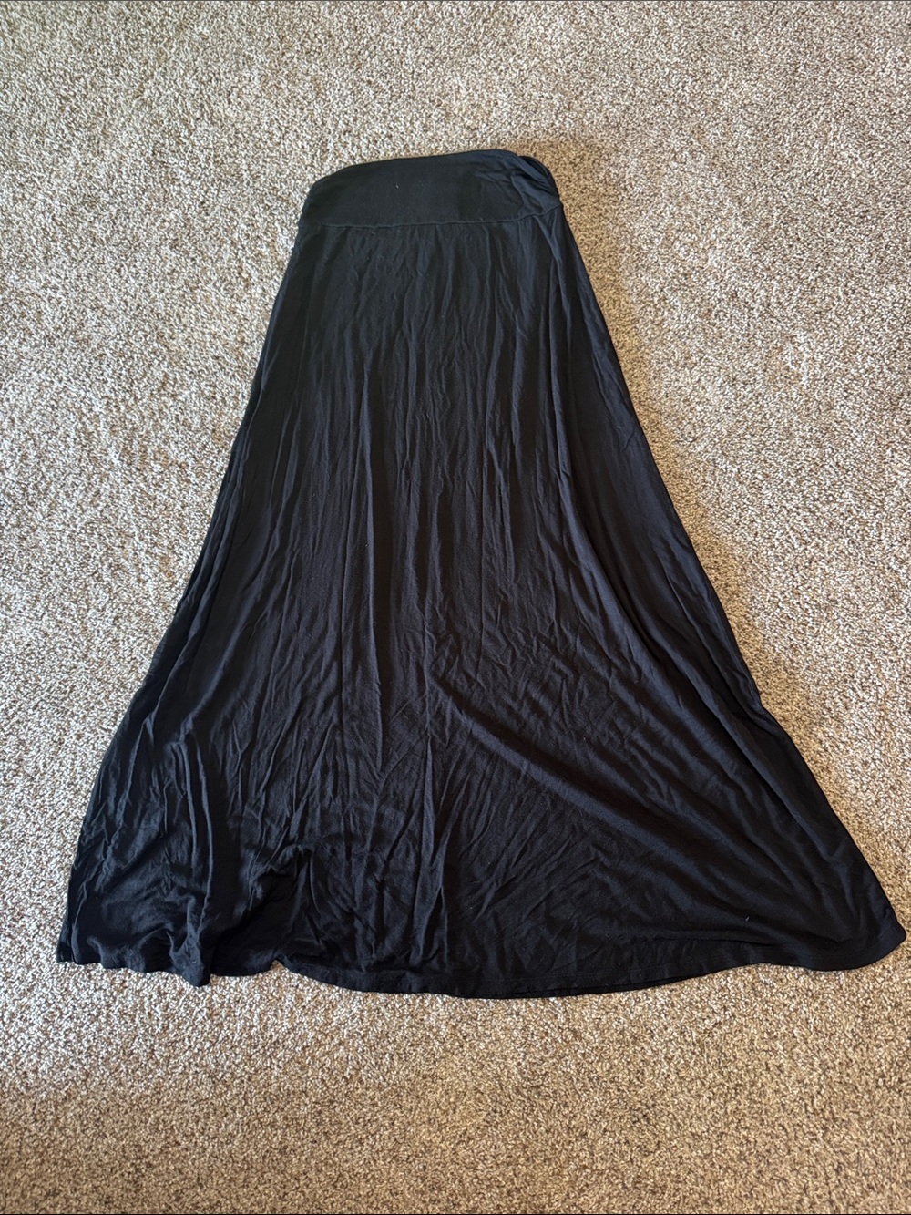 Merona Black Maxi Skirt with Flowing A-Line